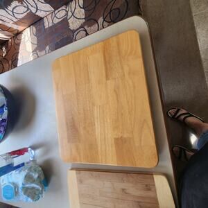 CAMPCO EUC RV OAK ACCENTS COUNTERTOP WOOD TRIVET CUTTING BOARD